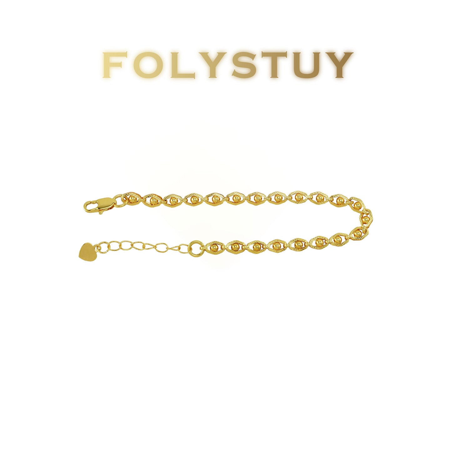 【FOLYSTUY(W174)】24k gold filled Devil's Eye Bracelets