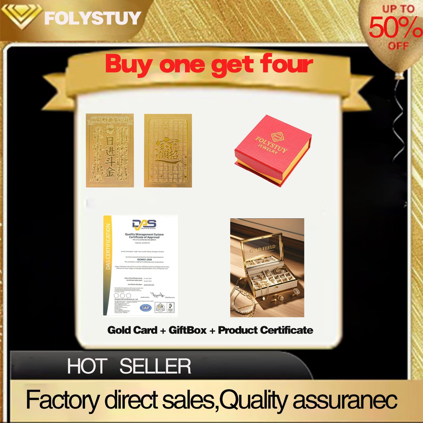 【FOLYSTUY (Y120)】24k gold filled Paperclip Chain Link Necklace