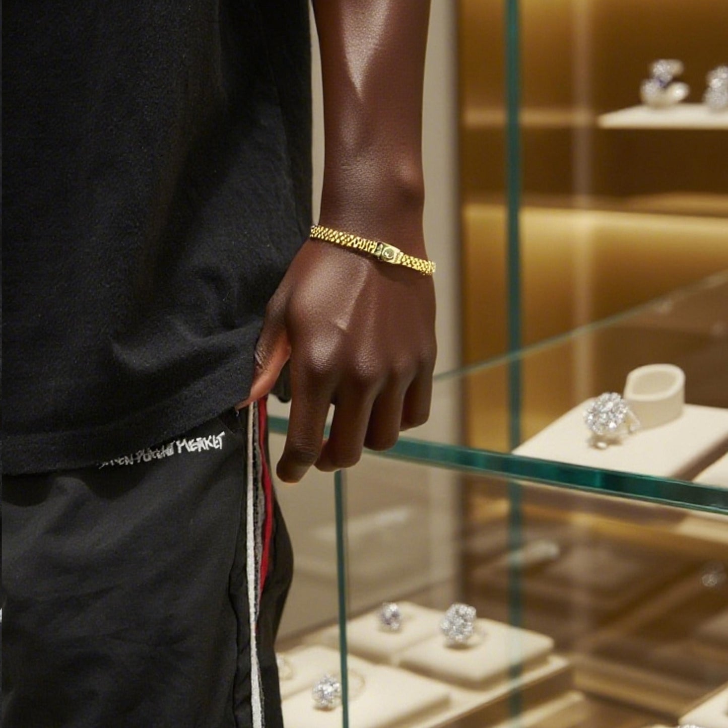 【FOLYSTUY (W159)】24k gold filled Watch Chain Bracelet