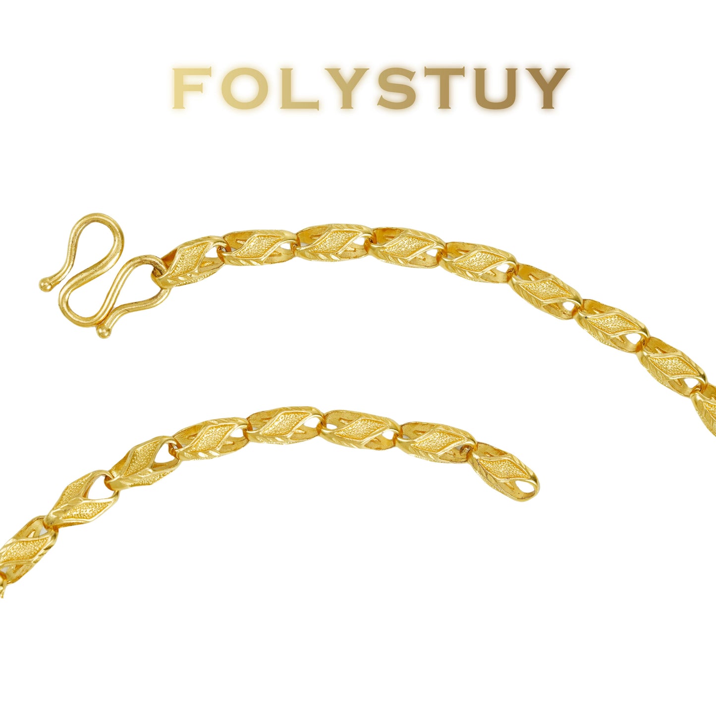 【FOLYSTUY (YNY03)】24k gold filled Wheat Ears Bracelet