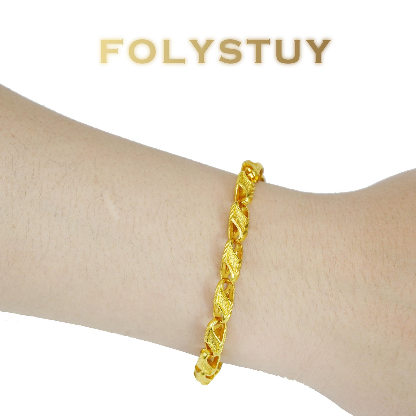 【FOLYSTUY (YNW07)】24k gold filled Wheat Ears Bracelet