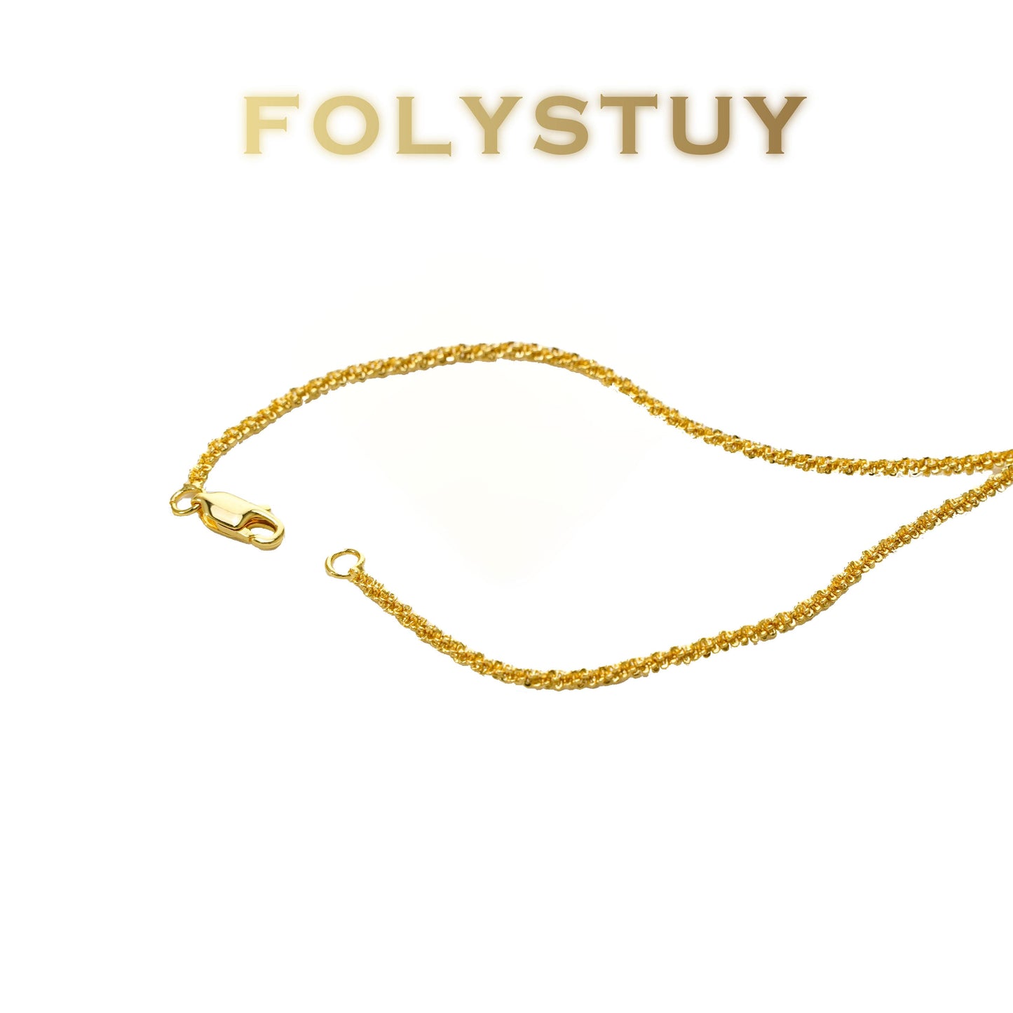 【FOLYSTUY (Y141)】24k gold filled Full Star Necklace