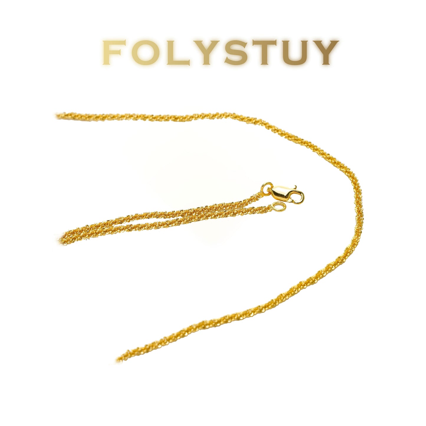 【FOLYSTUY (Y141)】24k gold filled Full Star Necklace
