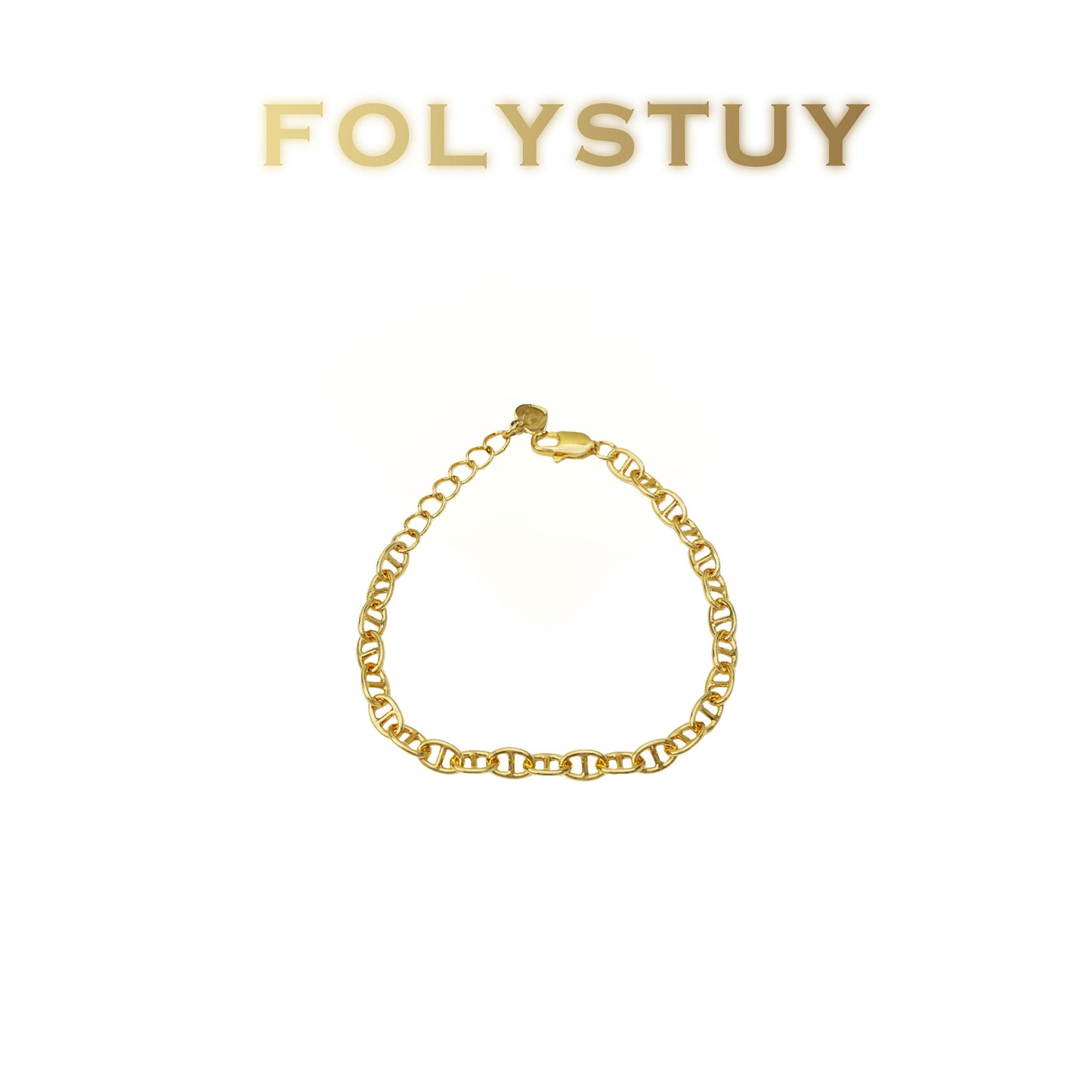 【FOLYSTUY (W172)】24k gold filled Unisex fashion jewelry bracelets
