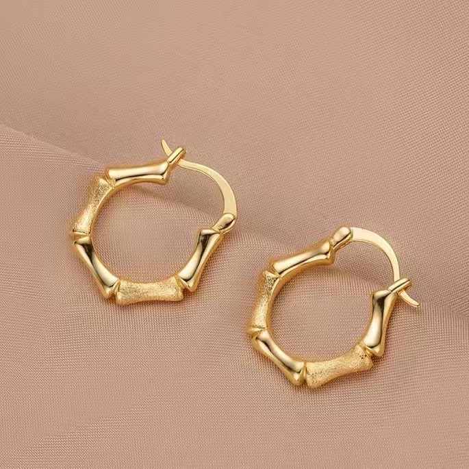Pendientes de bambú C45