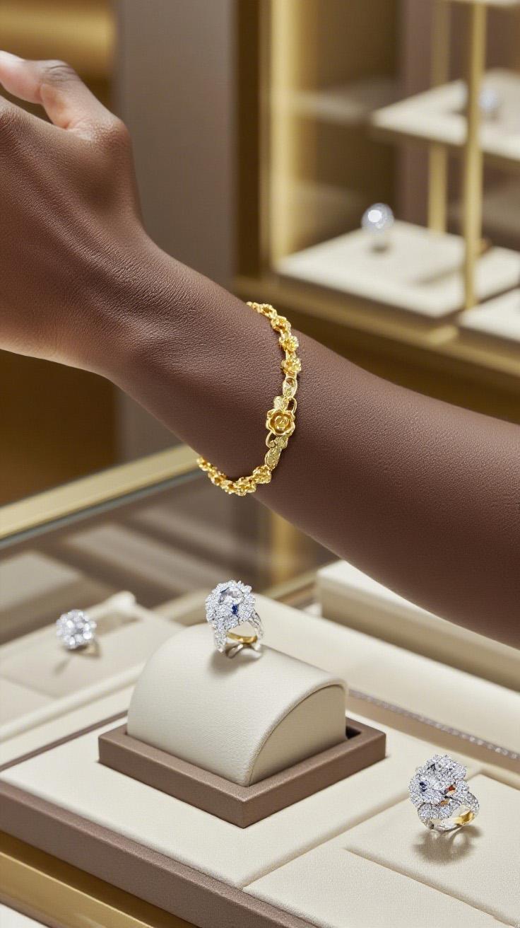 【FOLYSTUY (YNW10)】24k gold filled Elegant Flower Bracelet