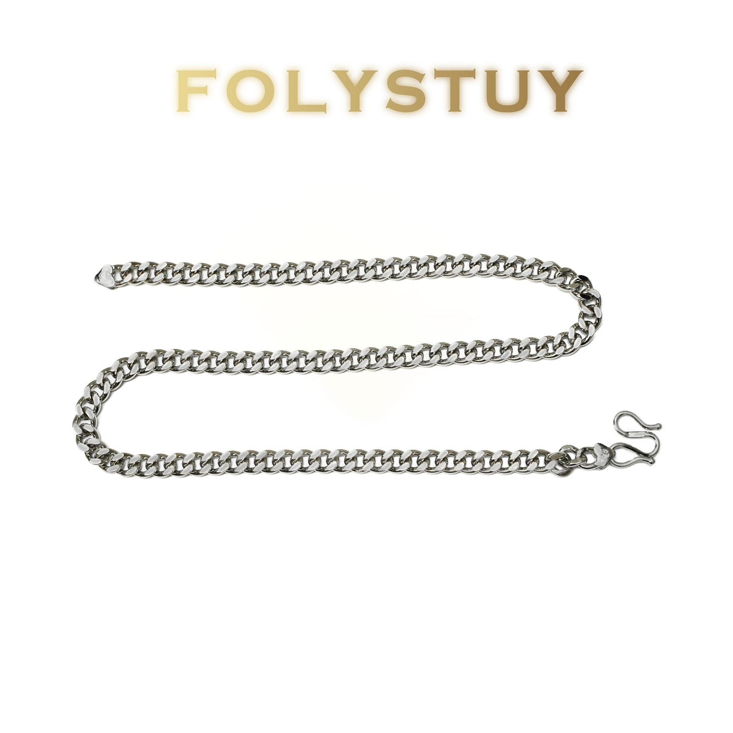 【FOLYSTUY (Y144)】24k gold filled Cuban Chain Necklace