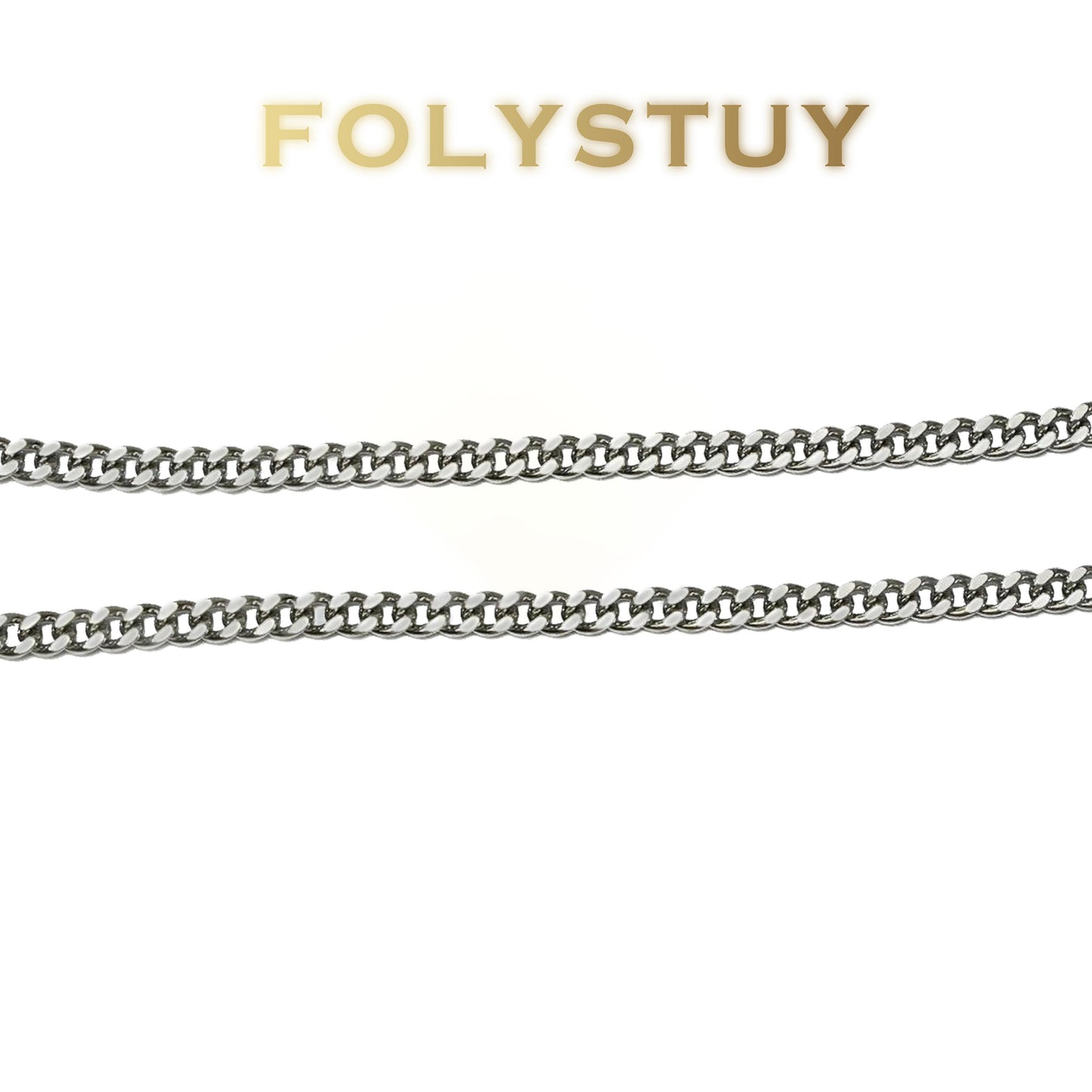 【FOLYSTUY (Y144)】24k gold filled Cuban Chain Necklace