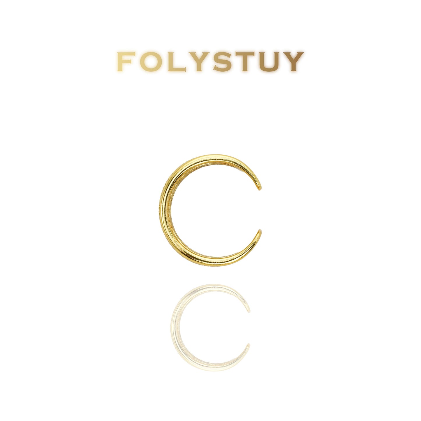 【FOLYSTUY(YNZ47)】24k gold filled Retro-Style Braided Ring