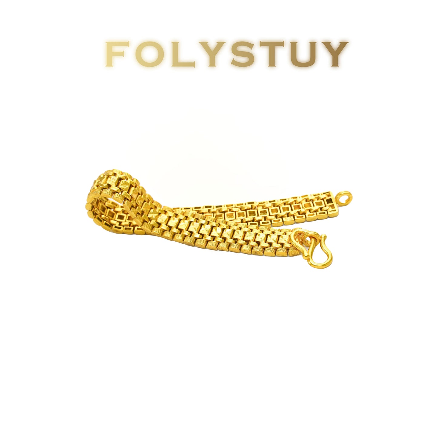 【FOLYSTUY (YNW16)】24k gold filled Watch Bracelet
