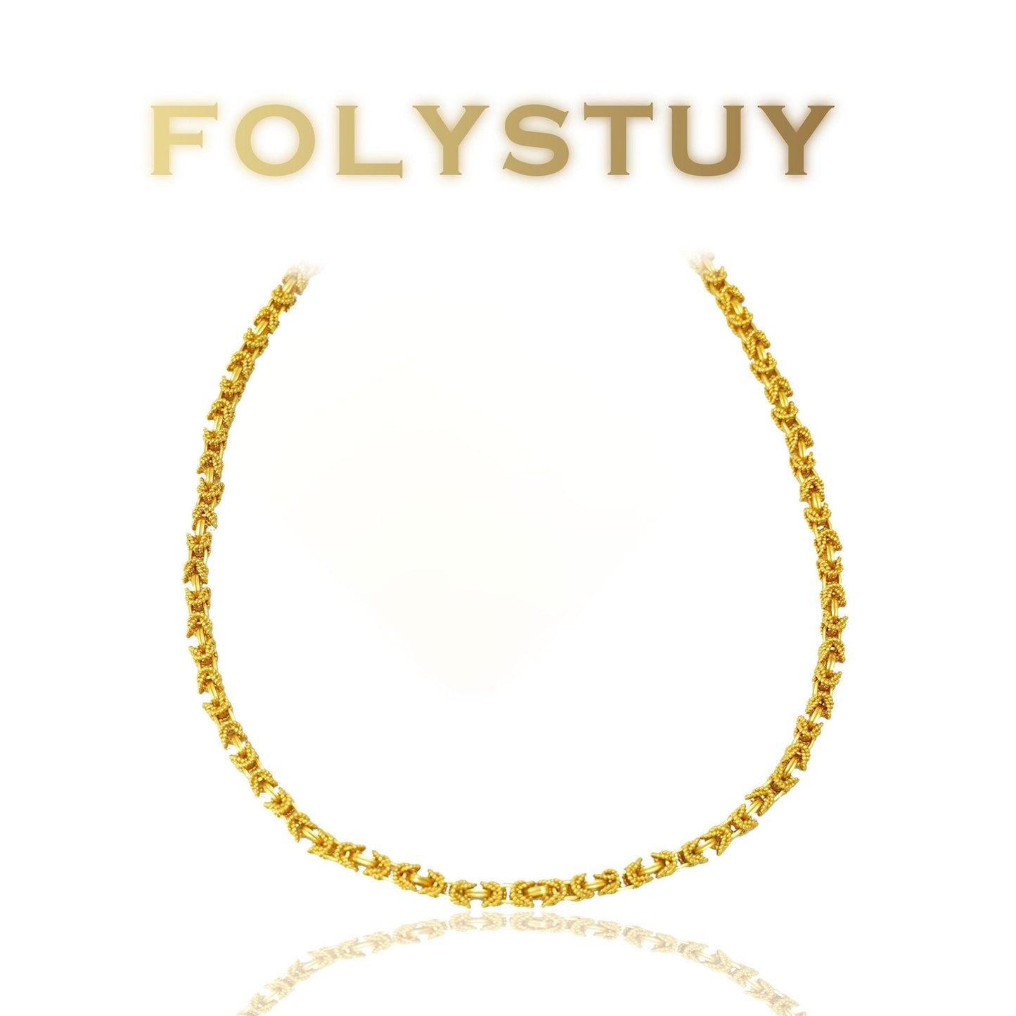 【FOLYSTUY(YNY11)】24k gold filled Big keel tank necklace