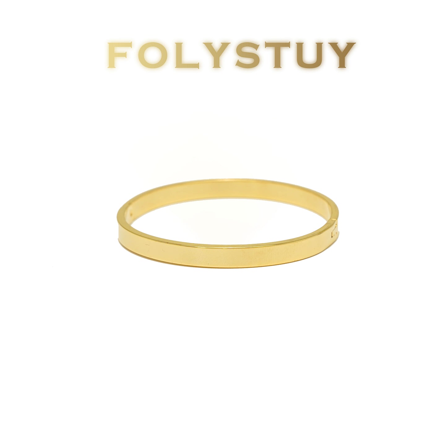 【FOLYSTUY (T68)】24k gold filled Crushed Ice Bangle