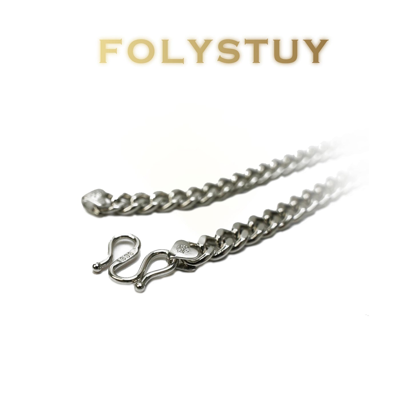 【FOLYSTUY (Y144)】24k gold filled Cuban Chain Necklace