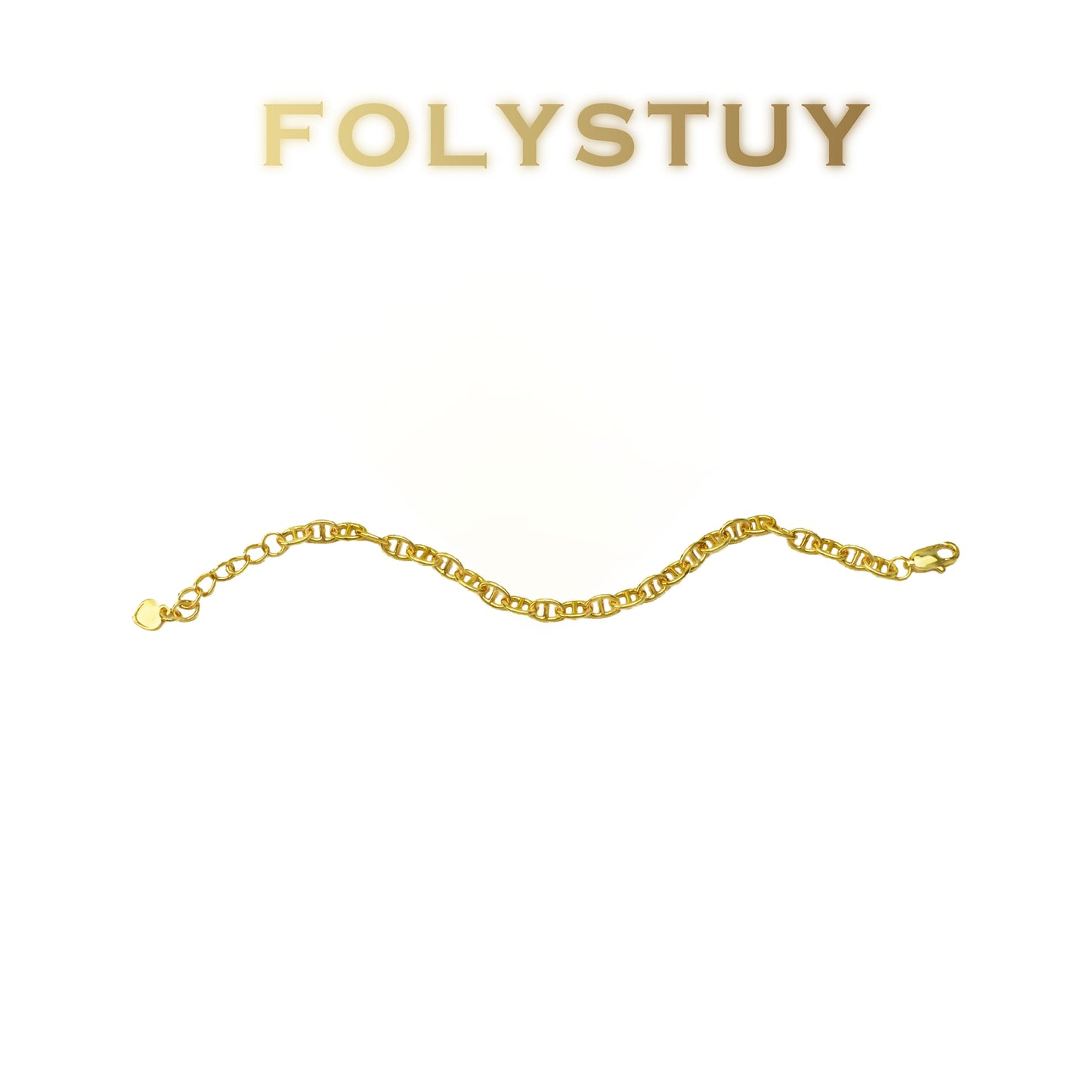 【FOLYSTUY (W172)】24k gold filled Unisex fashion jewelry bracelets