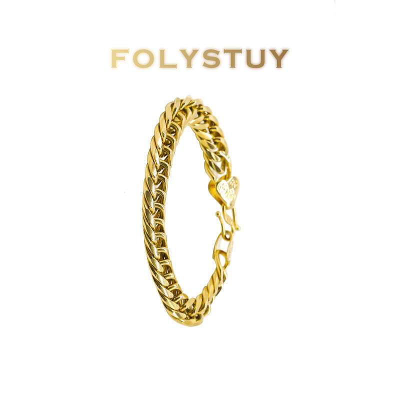Curved Cuban Bracelet NO.W111