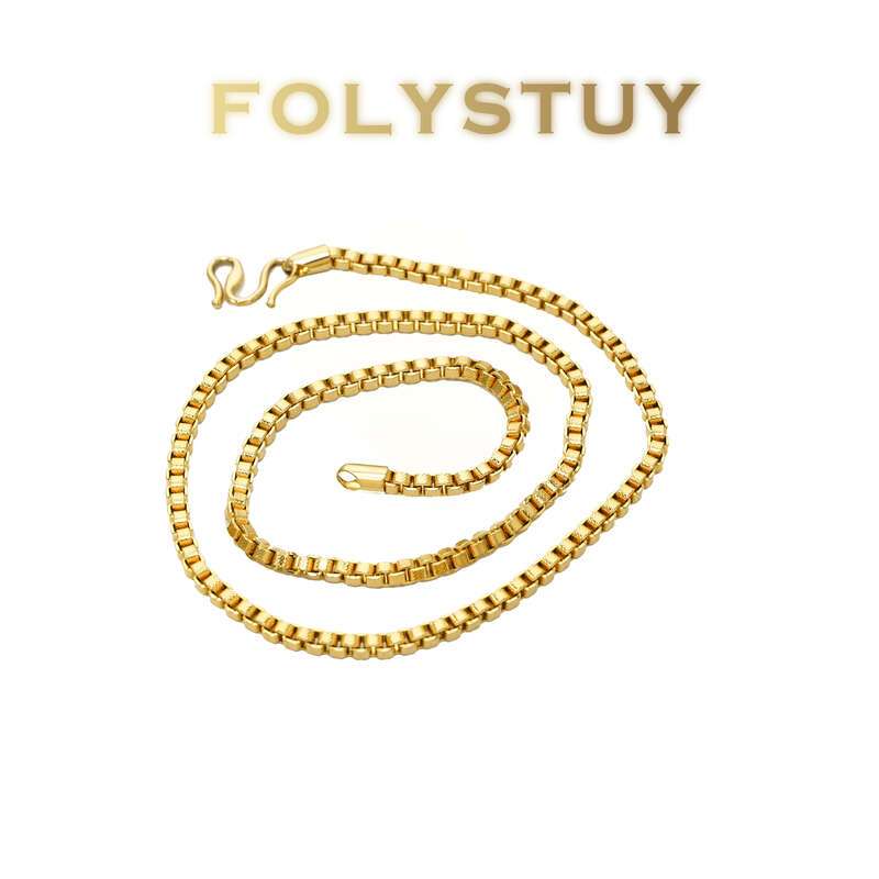 Embossed Box Necklace NO.Y59M