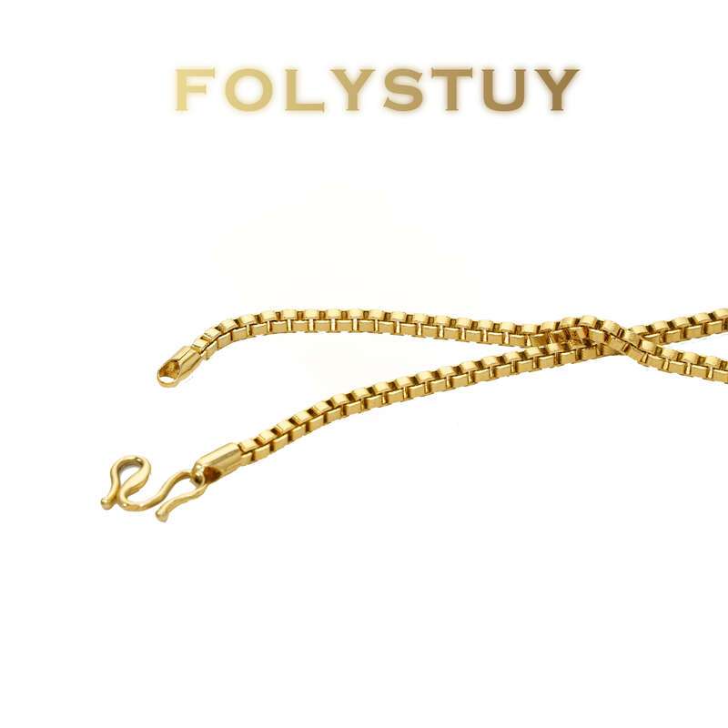 Embossed Box Necklace NO.Y59M