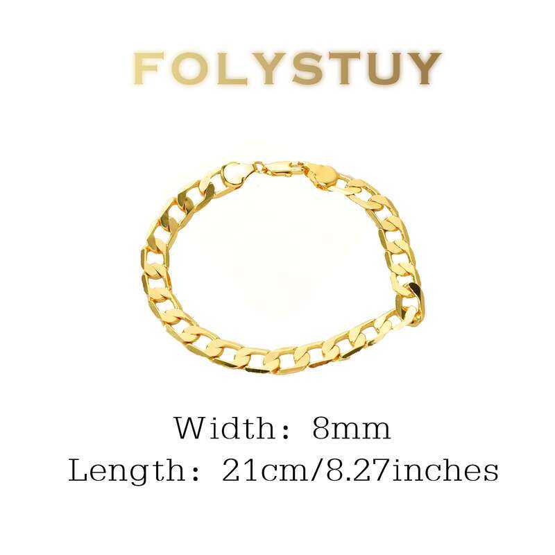 Flat Cuban Bracelet NO.W168