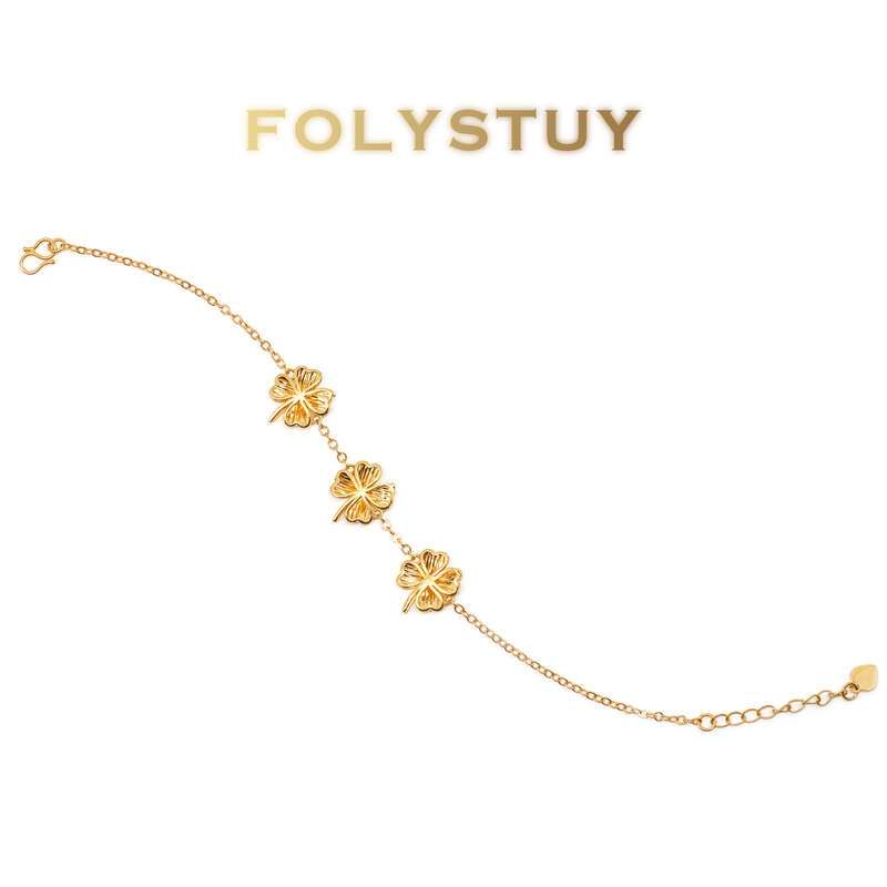 Glod Four-leaf Clover Bracelet NO.W104