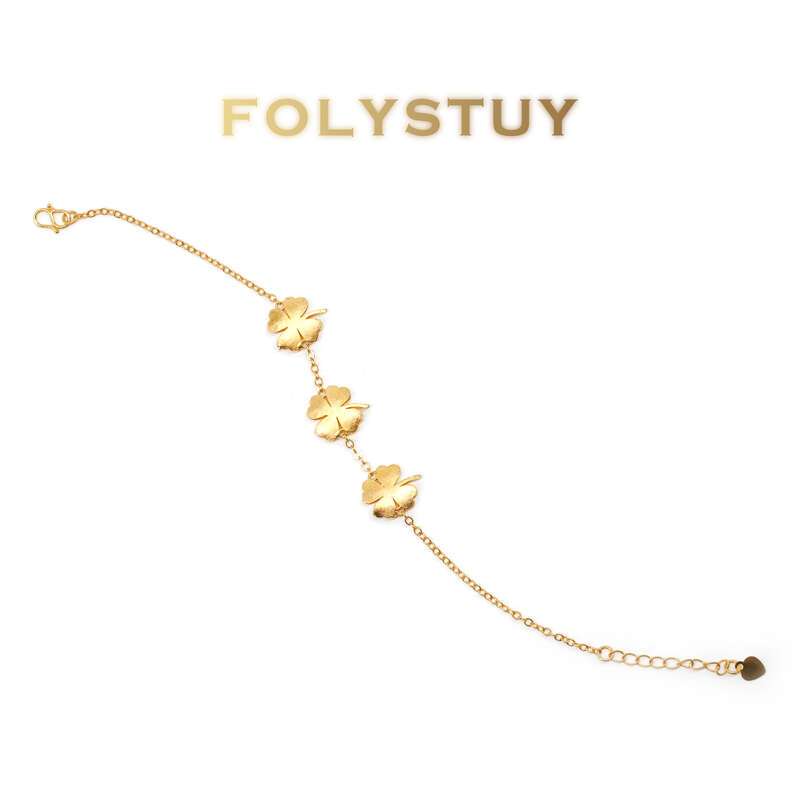 Glod Four-leaf Clover Bracelet NO.W104