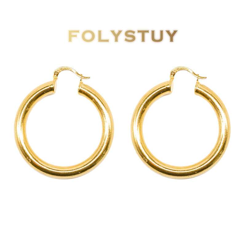 Glossy Vegan Hoop Earrings NO.C33