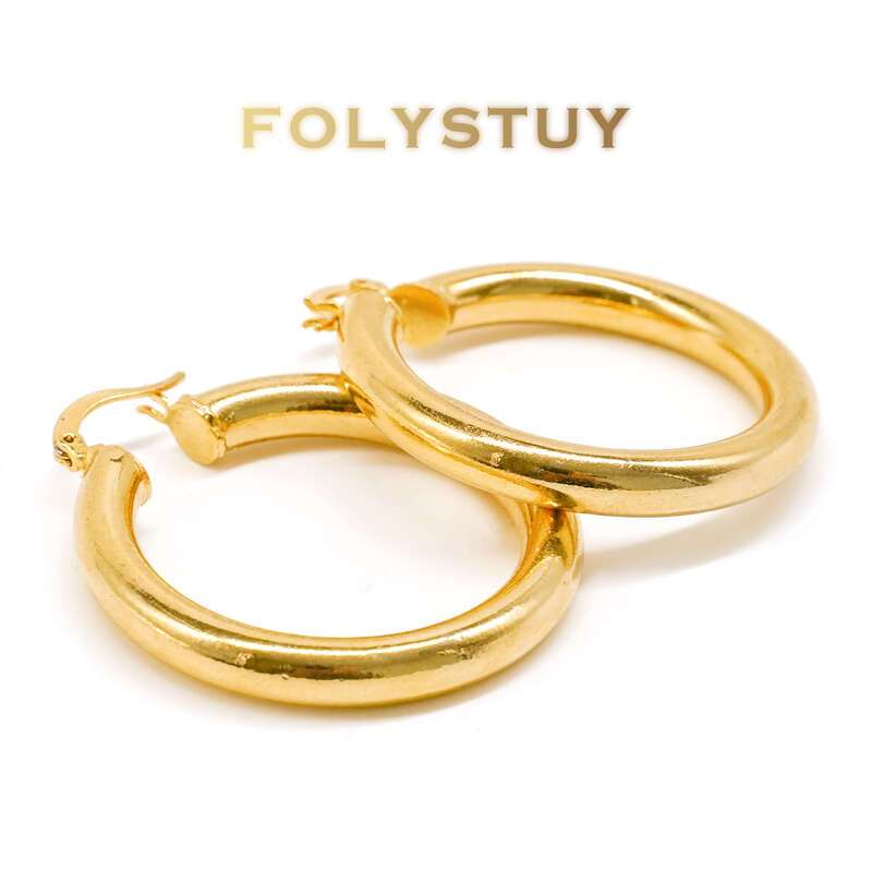Glossy Vegan Hoop Earrings NO.C33