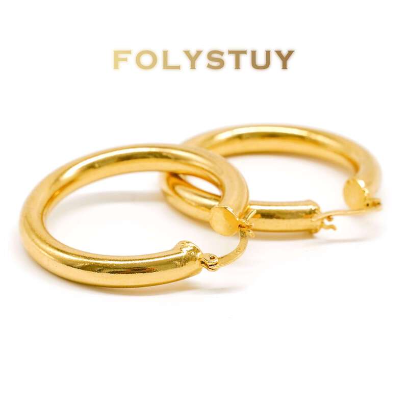 Glossy Vegan Hoop Earrings NO.C33