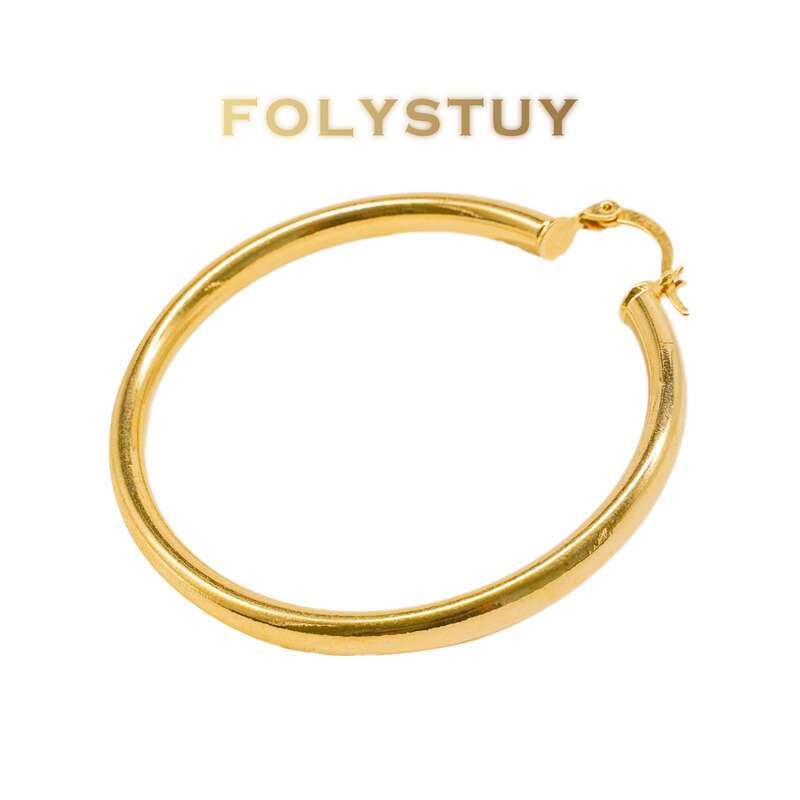 Glossy Vegan Hoop Earrings NO.C34