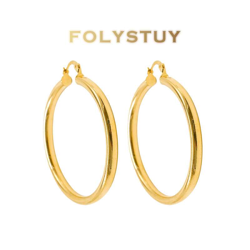 Glossy Vegan Hoop Earrings NO.C34