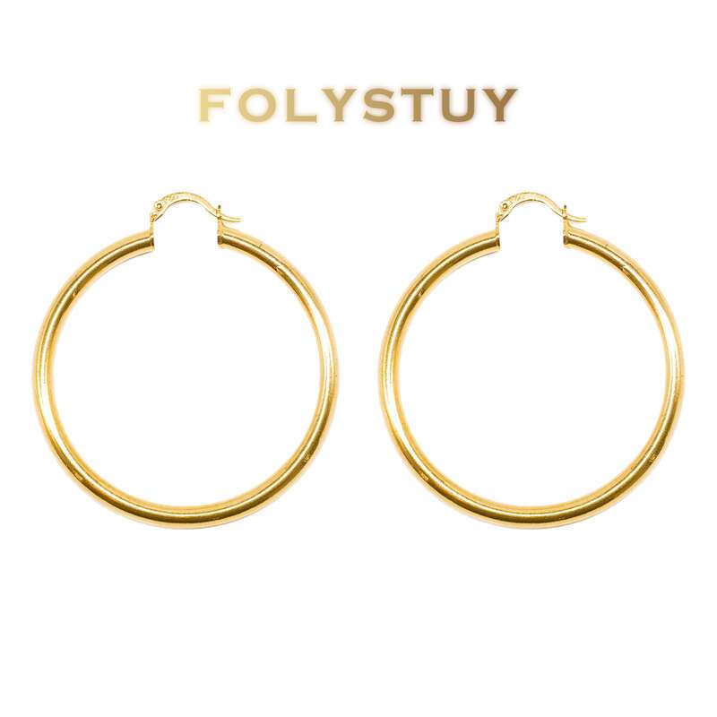 Glossy Vegan Hoop Earrings NO.C34
