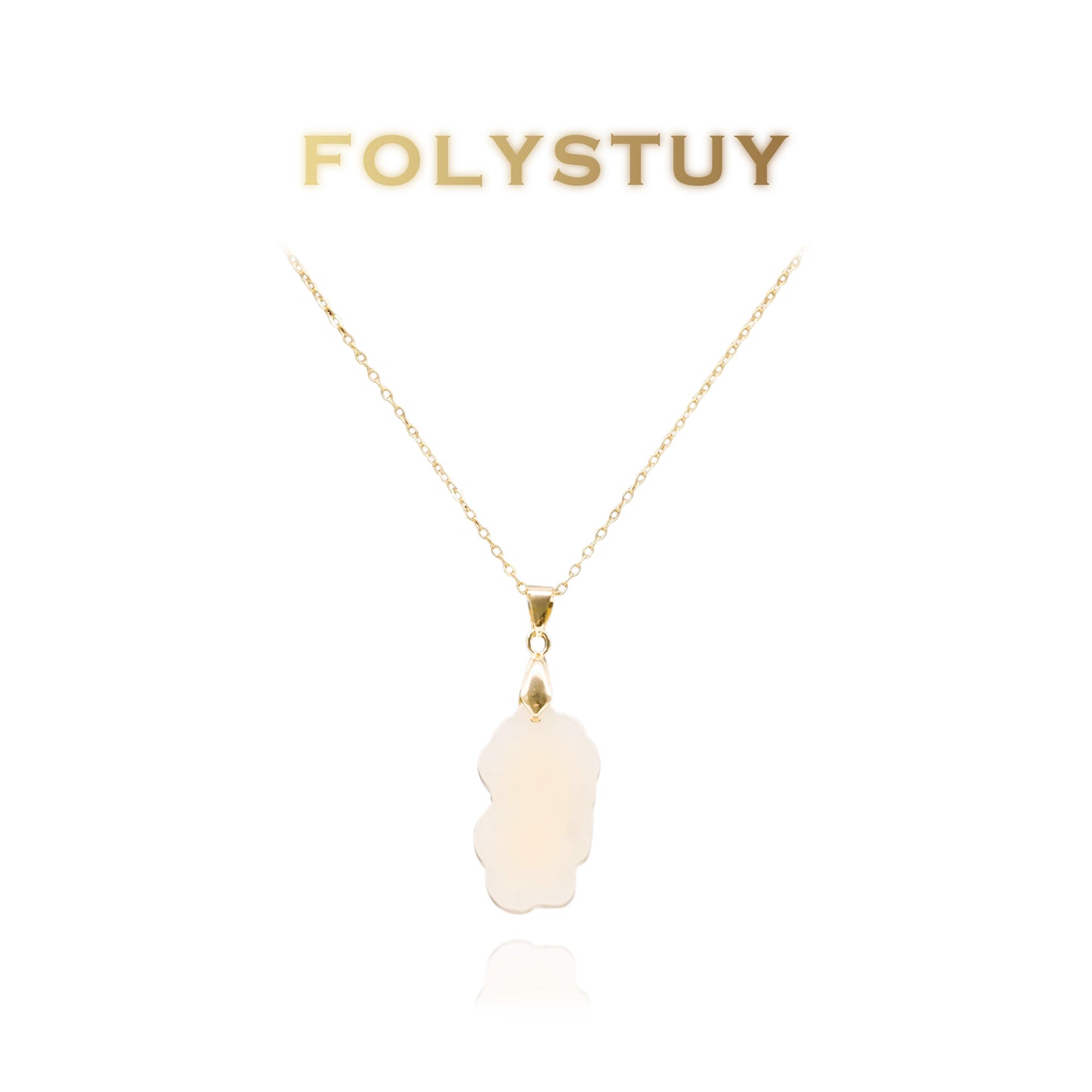 Colgante de pez dorado con piedras preciosas JXY13