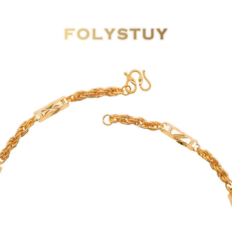 Large Hexagonal Twist Necklace NO.Y19