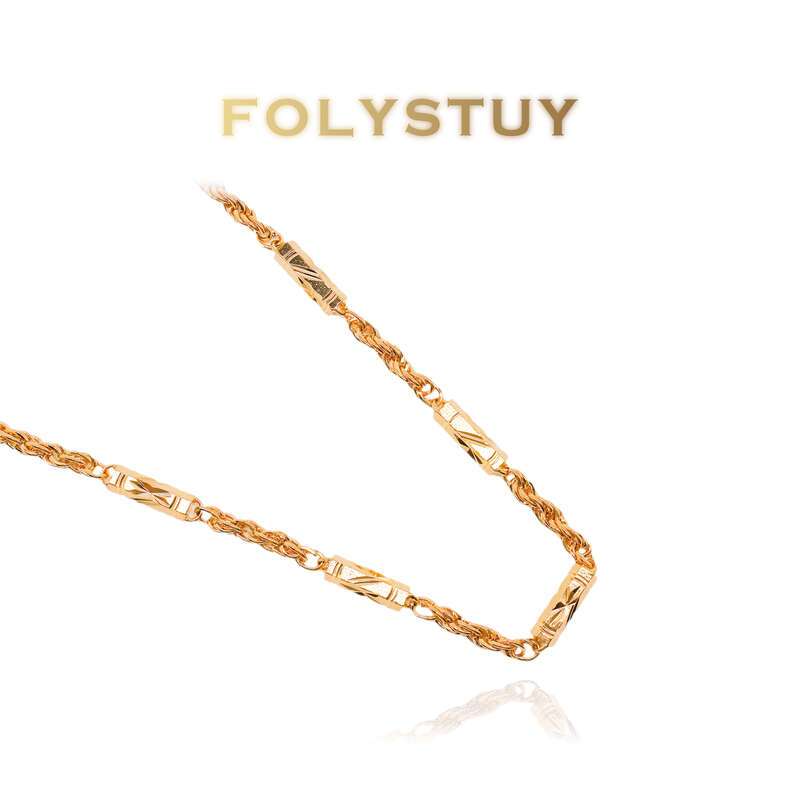 Large Hexagonal Twist Necklace NO.Y19