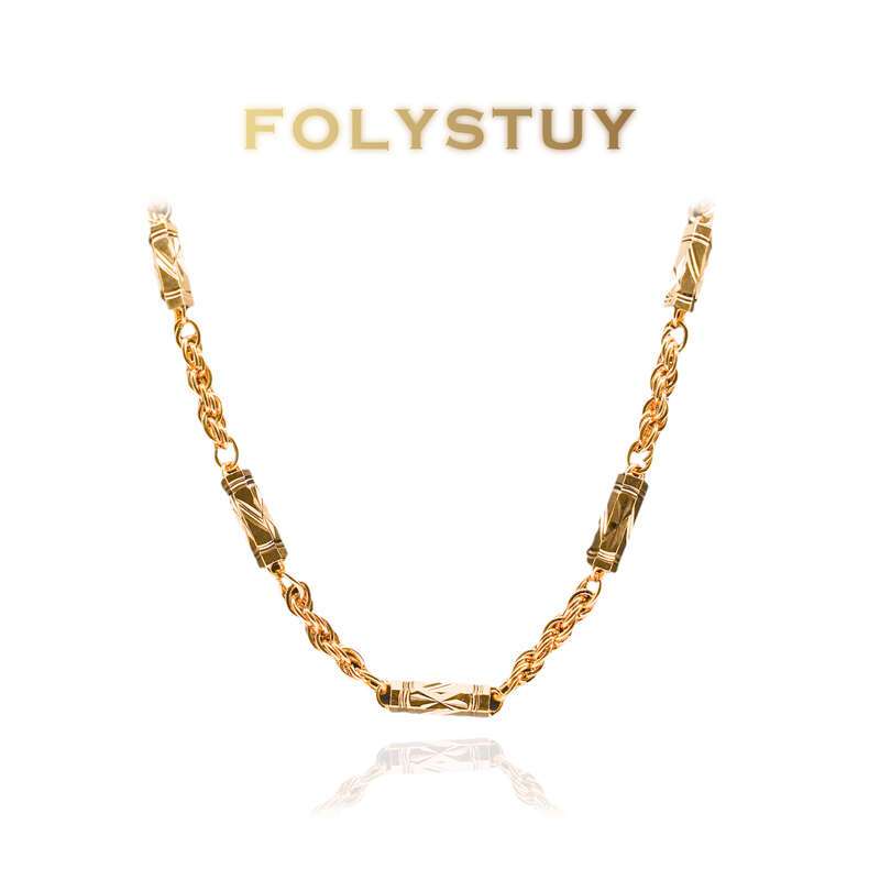 Large Hexagonal Twist Necklace NO.Y19