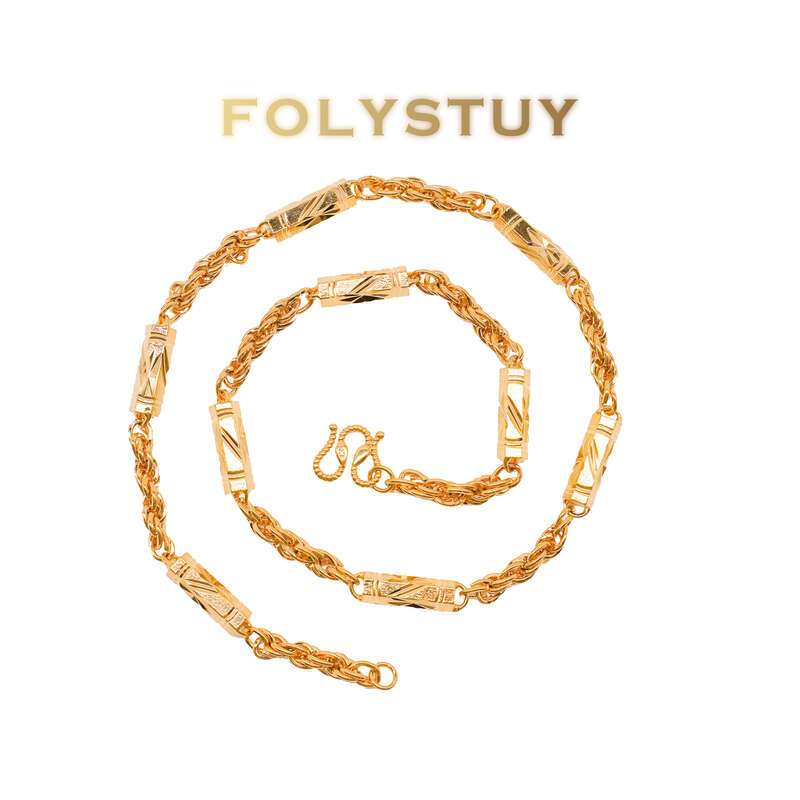 Large Hexagonal Twist Necklace NO.Y19