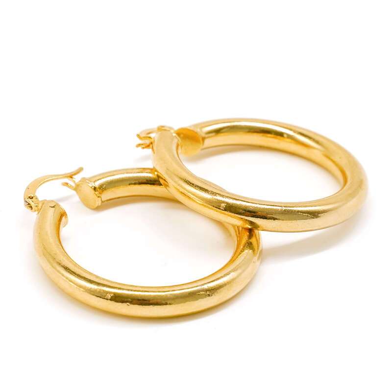 Glossy Vegan Hoop Earrings NO.C33