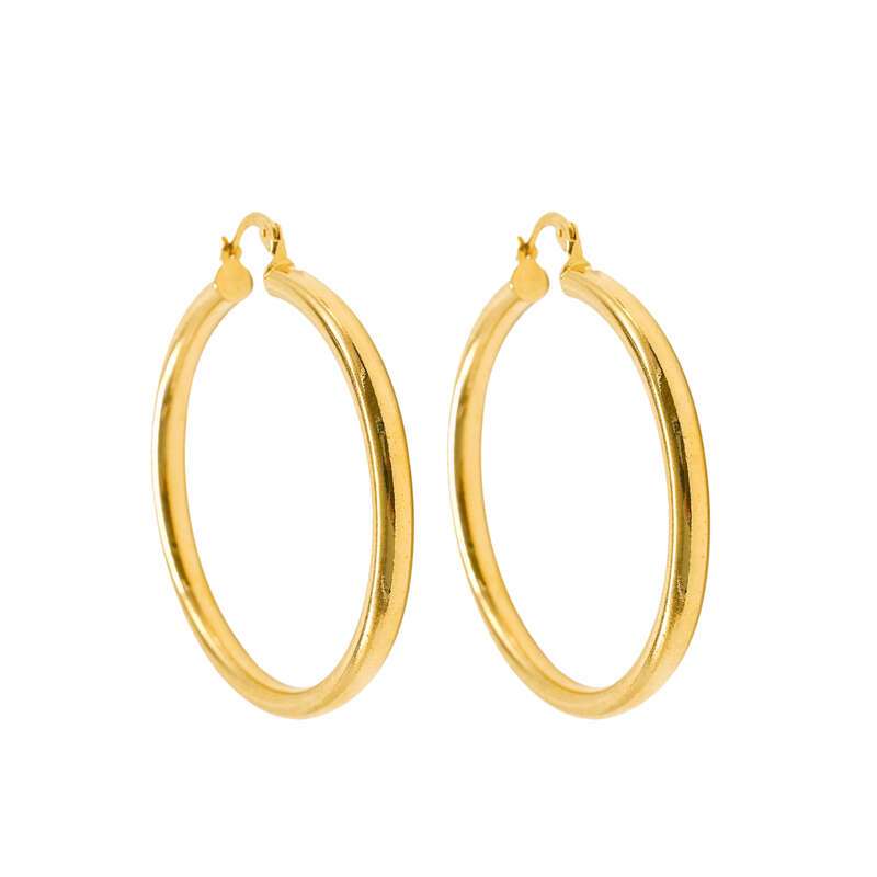 Glossy Vegan Hoop Earrings NO.C34