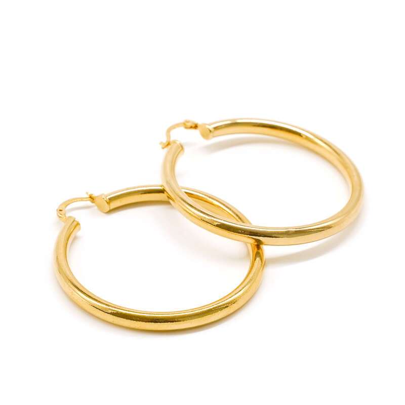 Glossy Vegan Hoop Earrings NO.C34
