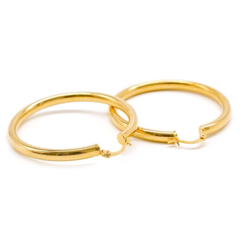 Glossy Vegan Hoop Earrings NO.C34