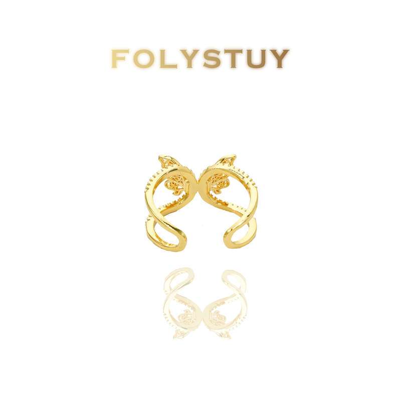 White Gem Butterfly Ring NO.Z125