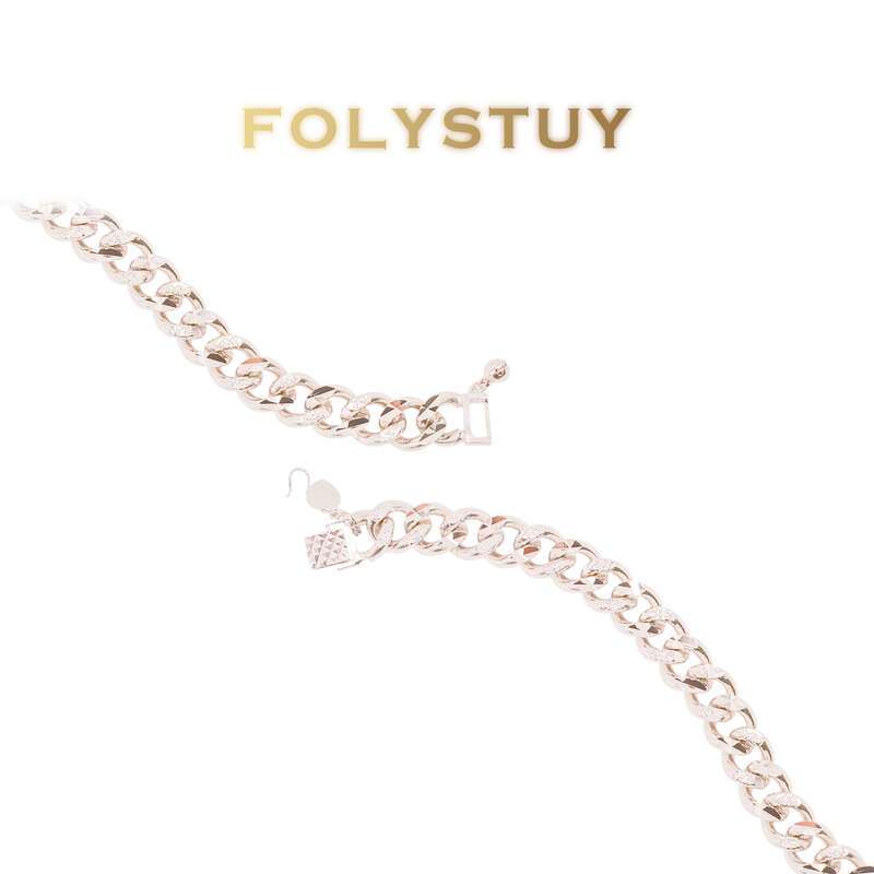 White Gold Cuban Bracelet NO.W33