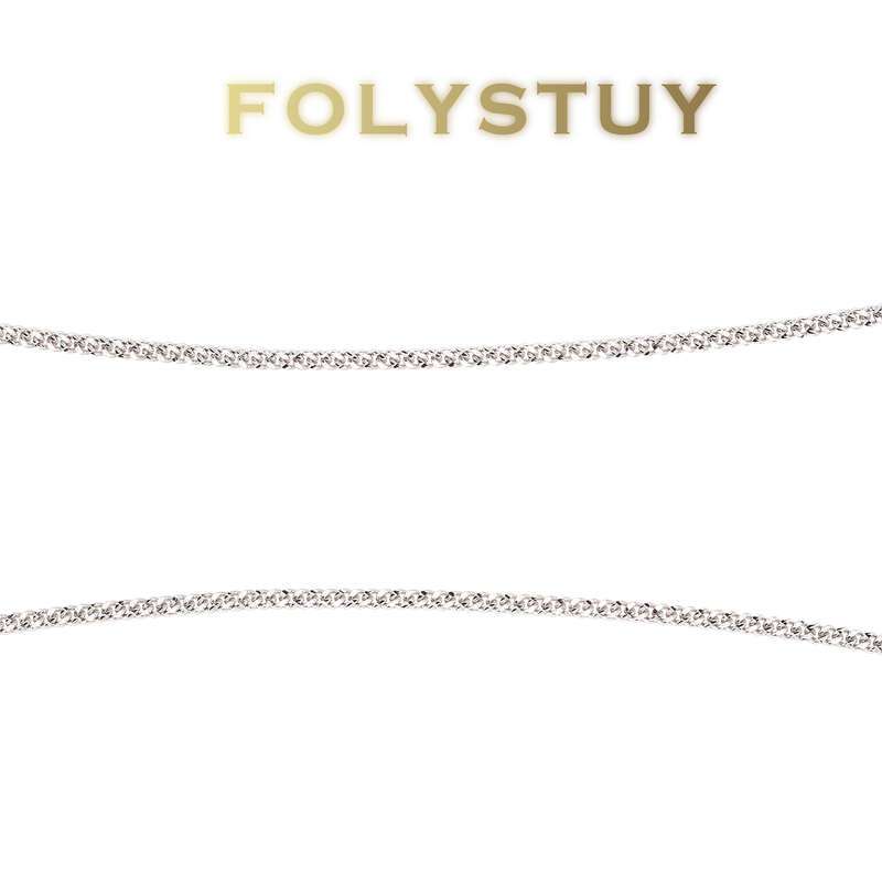 White Gold Cuban Necklace NO.Y52