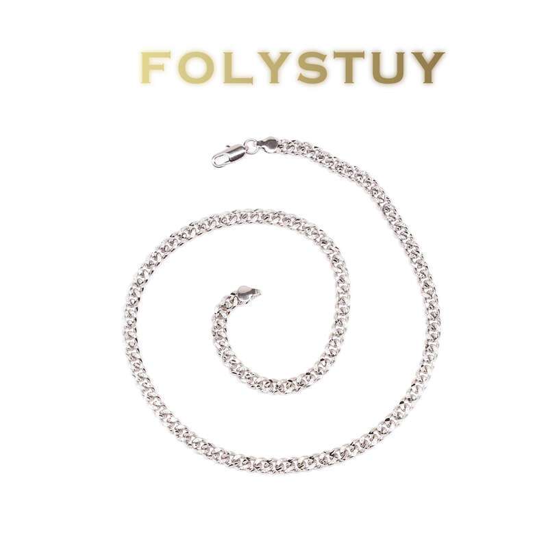 White Gold Cuban Necklace NO.Y52