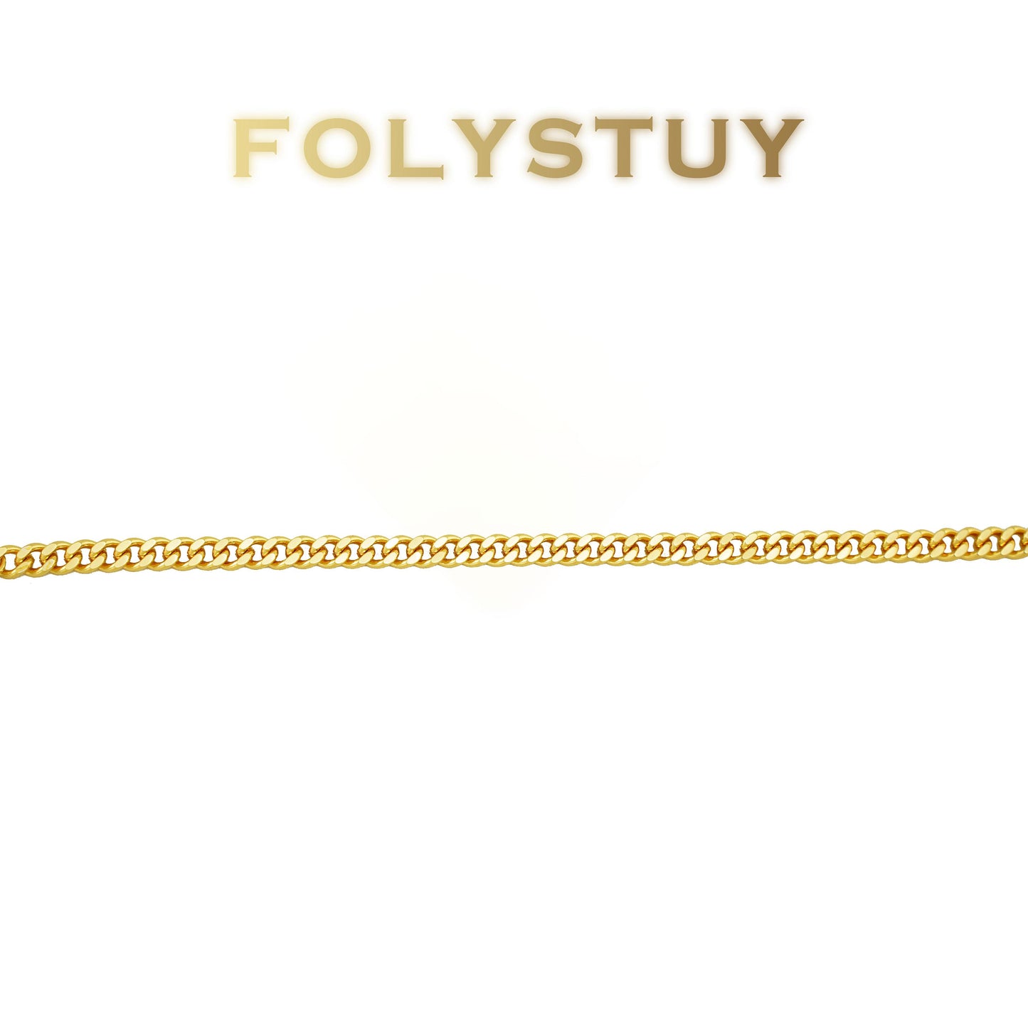 【FOLYSTUY(W162)】24k gold filled Minimalist Cuban Bracelet