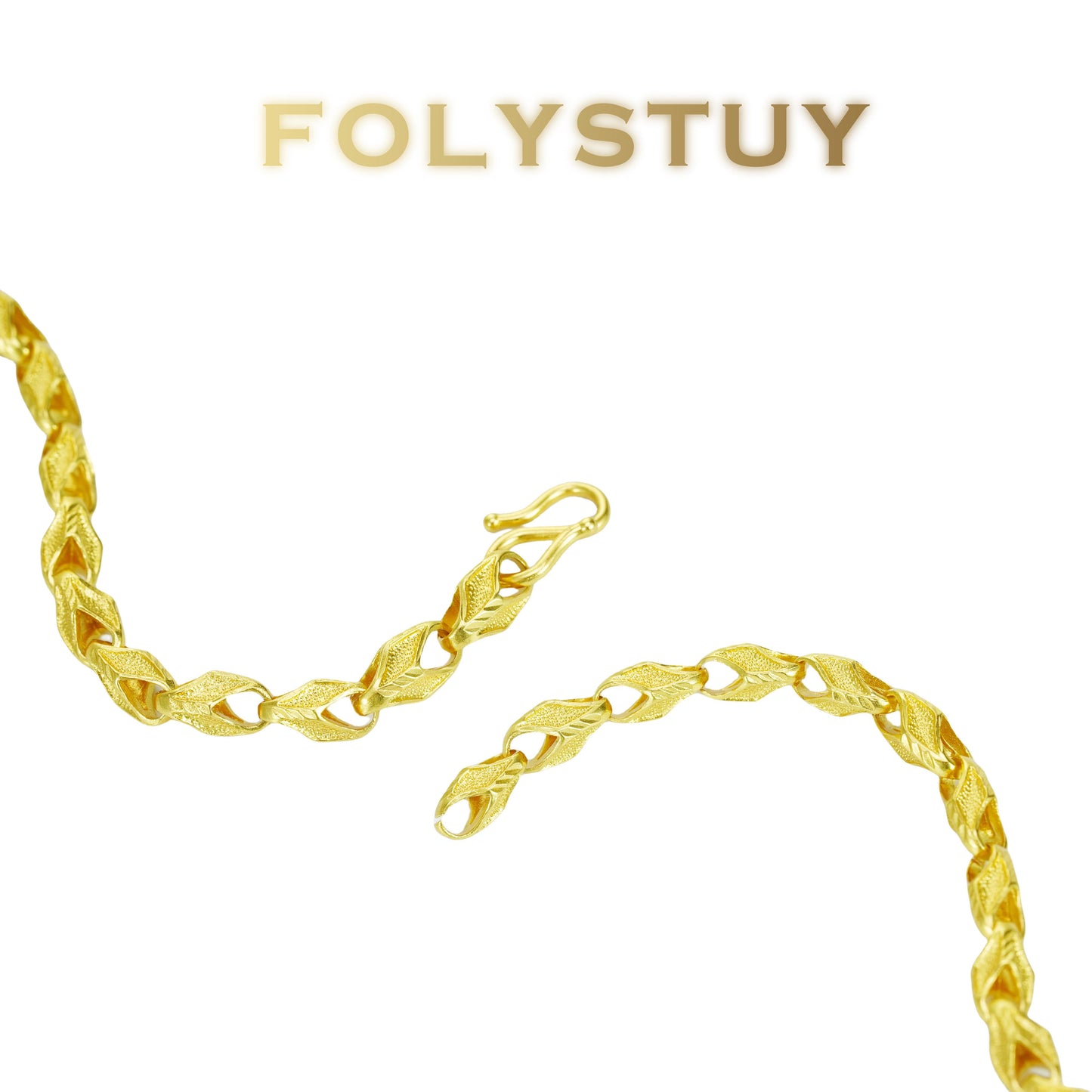 【FOLYSTUY (YNW07)】24k gold filled Wheat Ears Bracelet