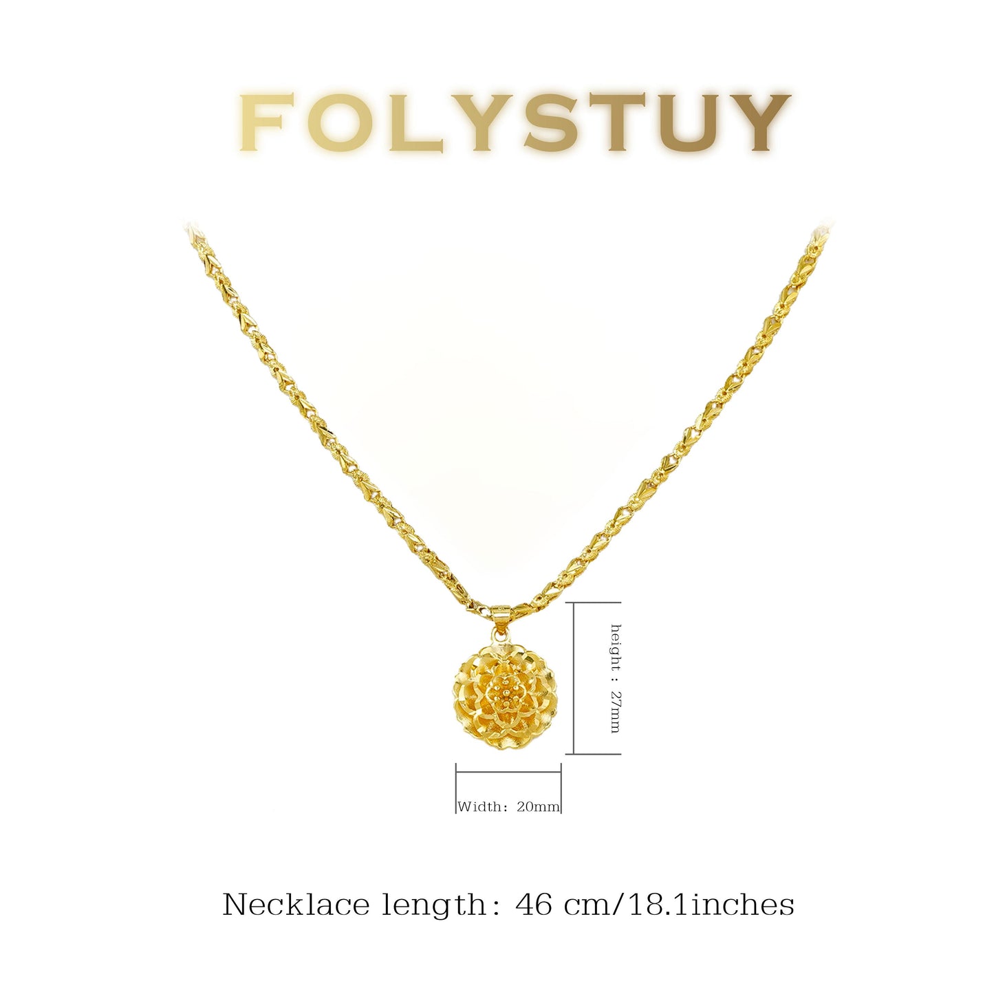 【FOLYSTUY(Y153)】24k gold filled Charming Sunflower Pendant Rabbit Necklace