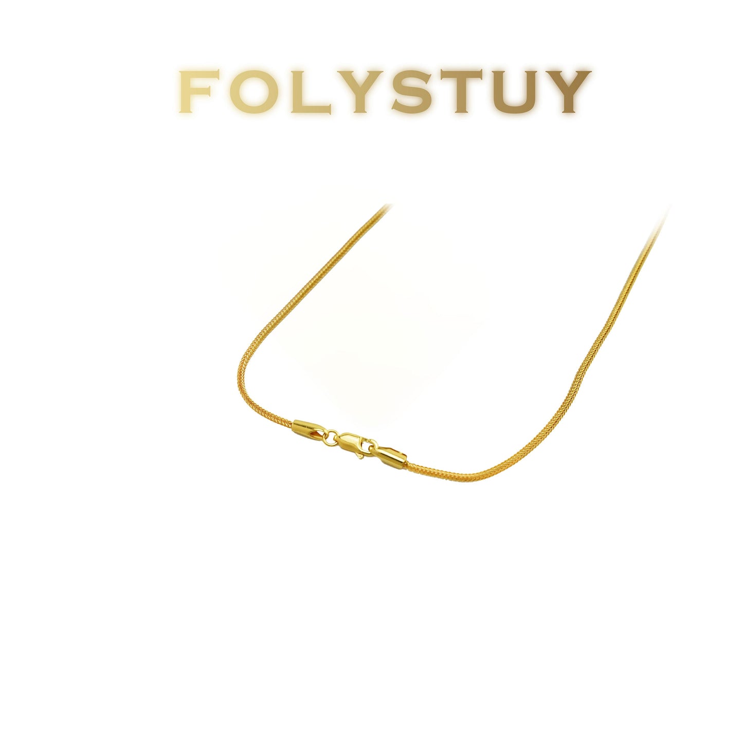 【FOLYSTUY (Y136)】24k gold filled Fox Tail Necklace
