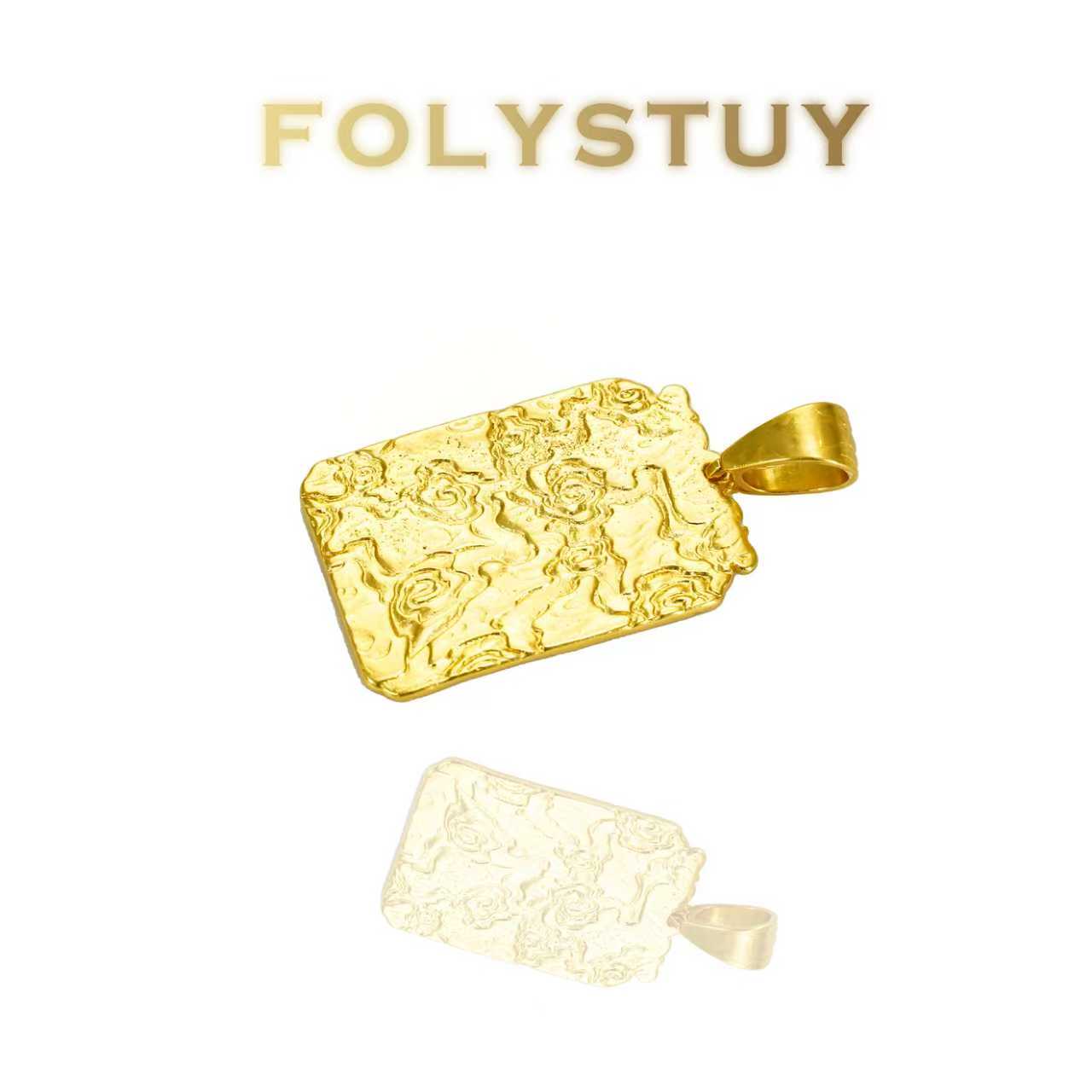 FOLYSTUY(YNK10) 24k gold filled Dragon Pendant