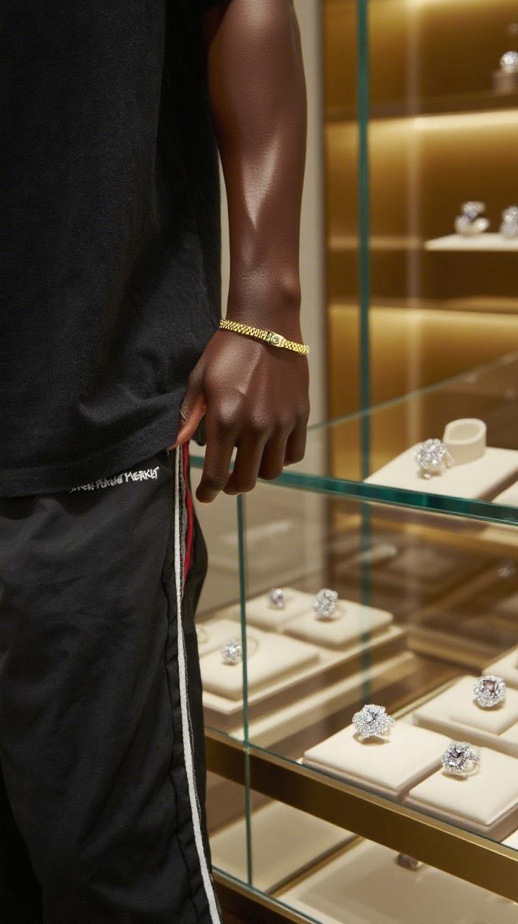 【FOLYSTUY (W159)】24k gold filled Watch Chain Bracelet