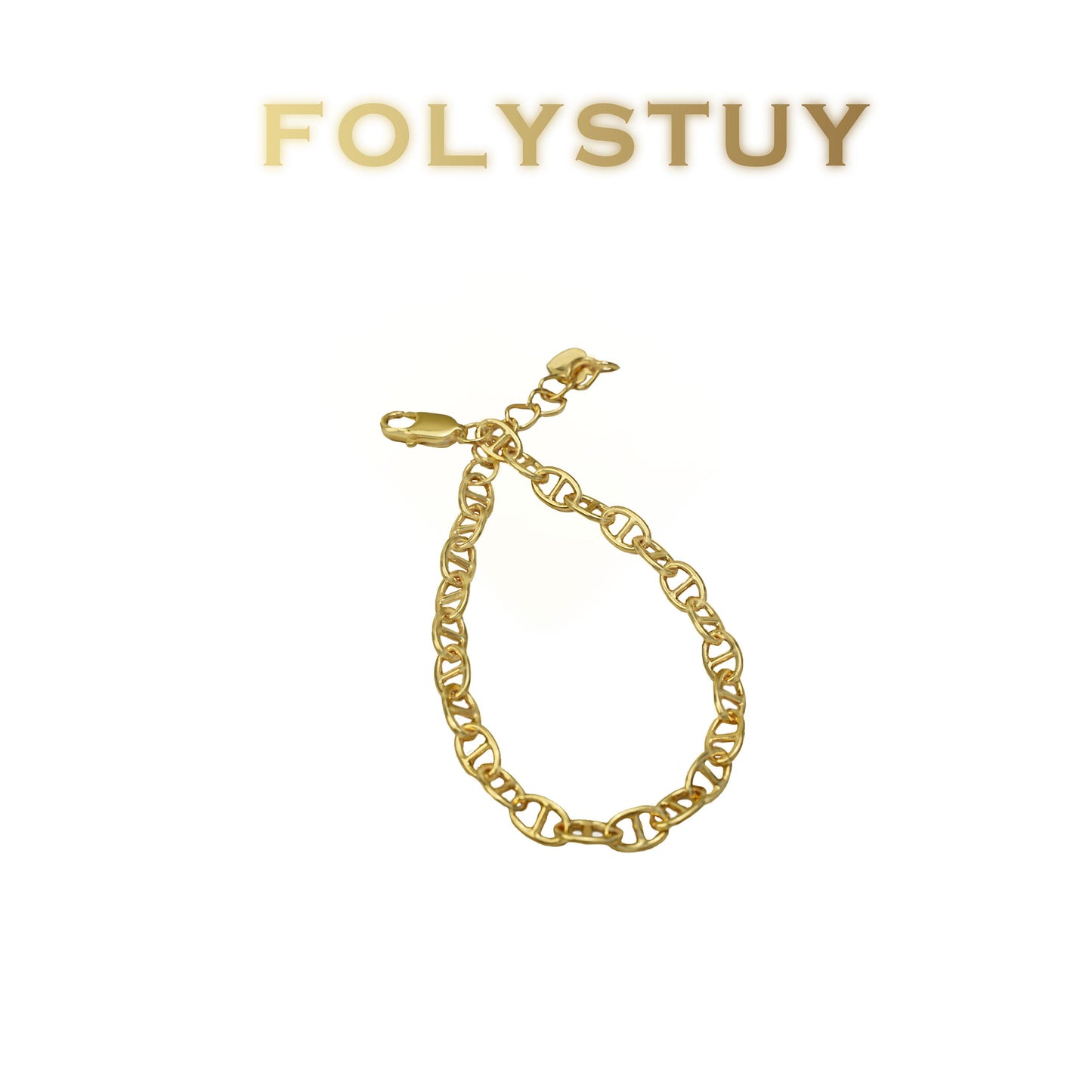 【FOLYSTUY (W172)】24k gold filled Unisex fashion jewelry bracelets
